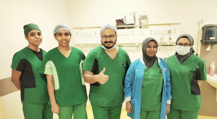  Tree Top Hospital successfully completes the removal of a large fibroid laparoscopically