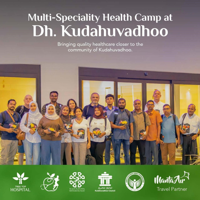 Tree Top Hospital Successfully Concludes Health Camp in Dh. Kudahuvadhoo