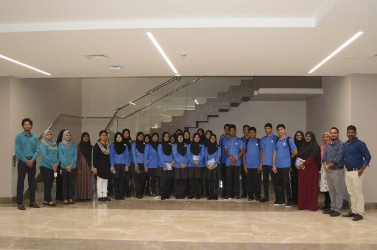 Students from Dhaalu Atoll Education Centre, Kudahuvadhoo visit Tree Top Hospital