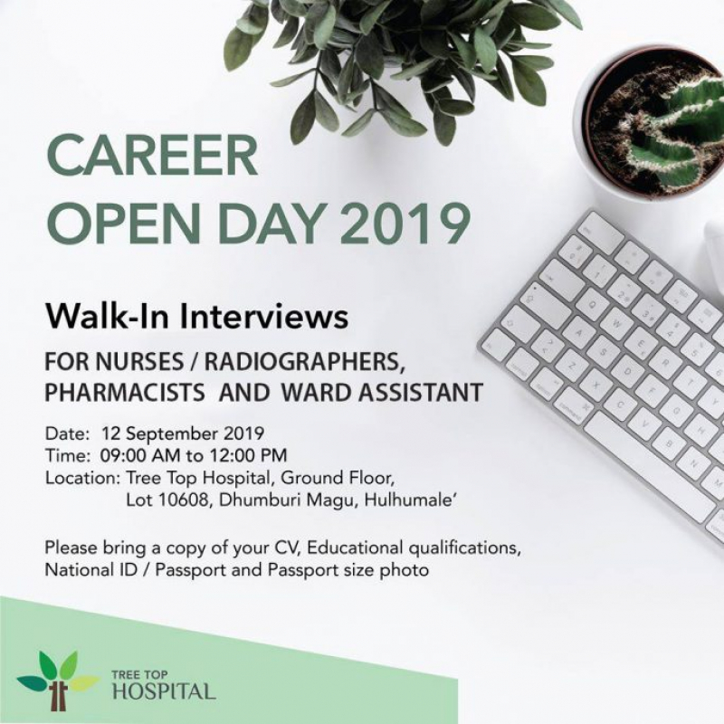 Tree Top Hospital Career Open Day for Clinical Positions